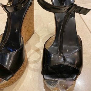 Jimmy Choo black wedges